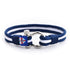 Maritimes Armband aus segeltau und Schäkel uniqal